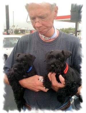 Mike and the boys, Sparky and Blacky